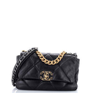 Chanel Medium 19 Flap Bag Quilted Leather
